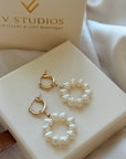 Lalina Pearl Hoops