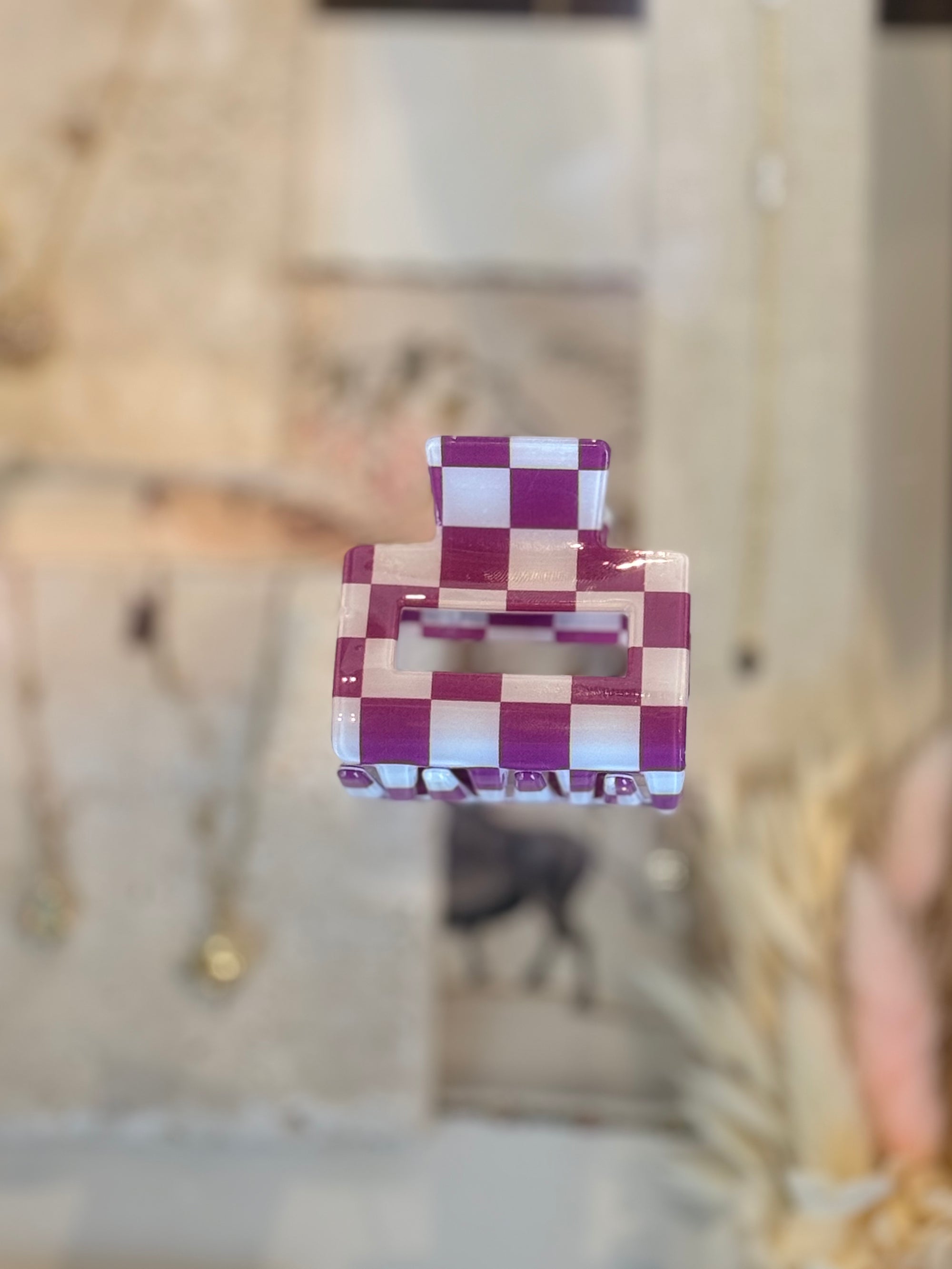 Checkered Claw Clips