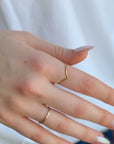Chevron Ring | Gold