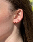 Curved Bar Studs | Solid Gold