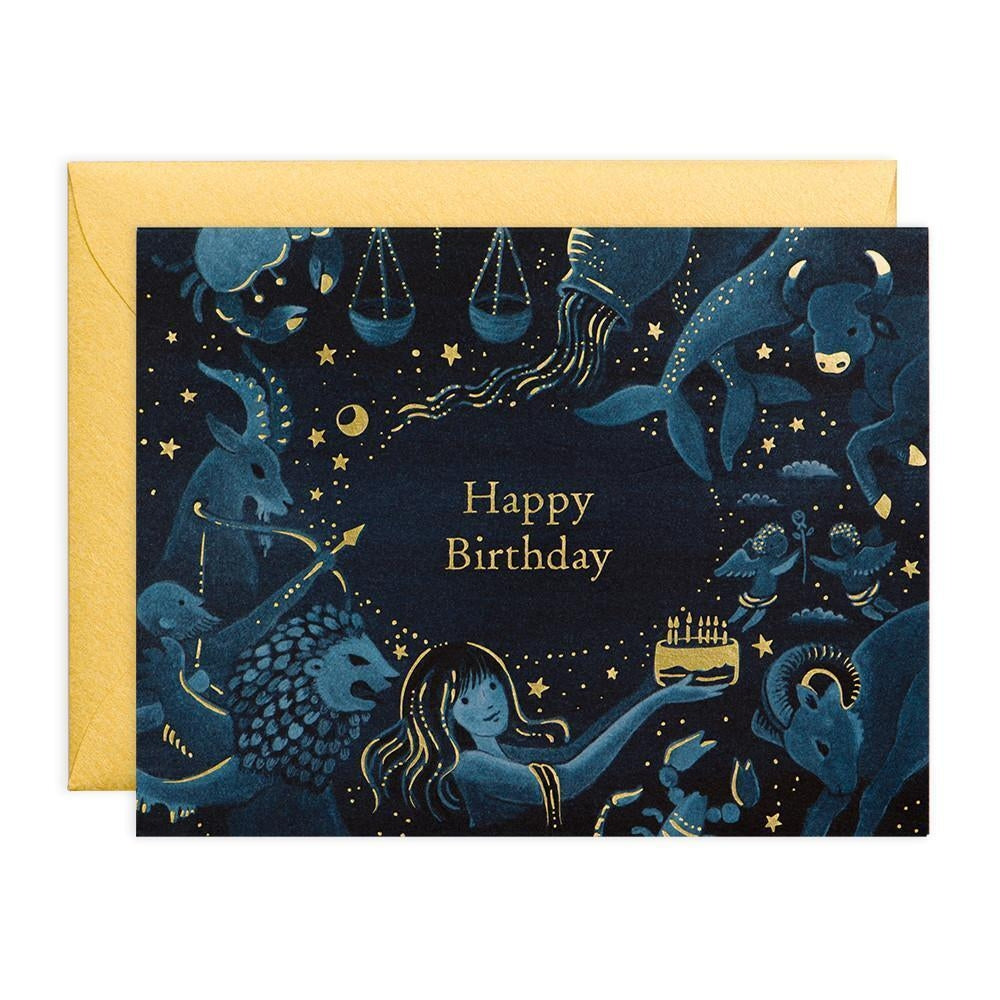 Zodiac Birthday - Greeting Card