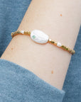 Pearl Affirmation Bracelet | Courage/Gold