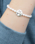 Pearl Affirmation Bracelet | Love/Silver