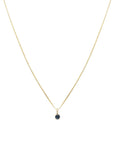 Sapphire Element Necklace | 14k Gold