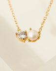 Luma Necklace: Pearl & Crystal