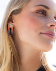 Miyuki Rainbow Fringe Earring - Multi & Gold