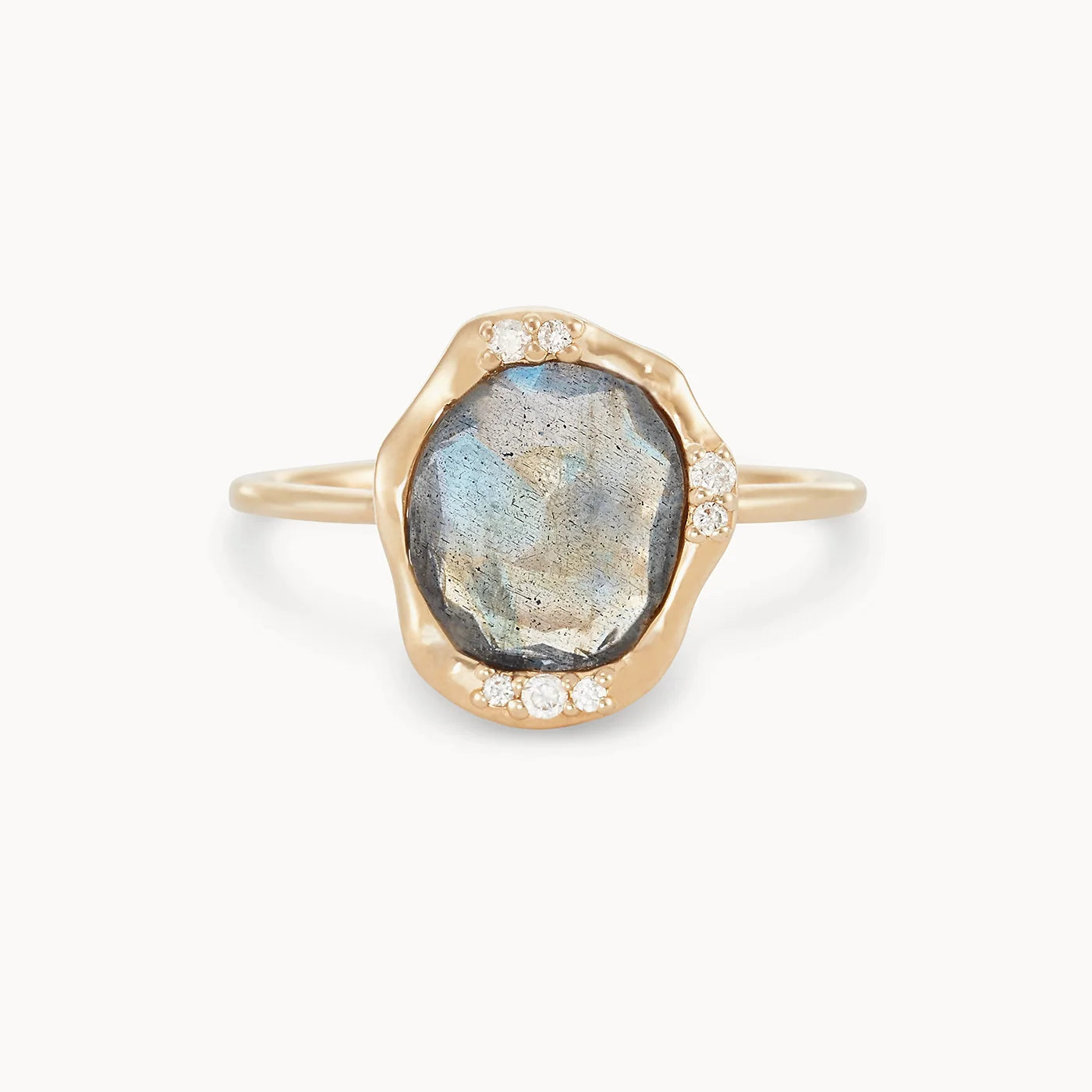 Labradorite Mood Ring | 14K Gold