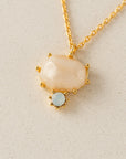 Marbelle Pendant Necklace | White