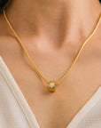 Marquise Groove Necklace | Opal