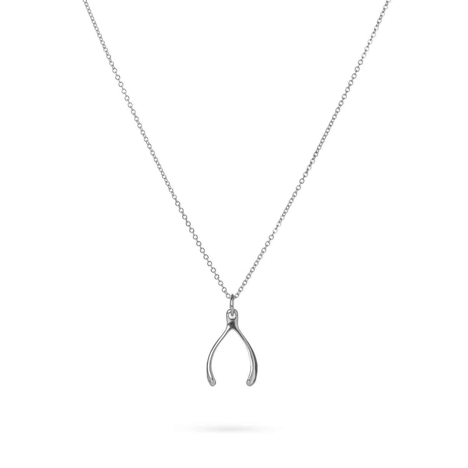 Wishbone Necklace | Silver