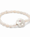 Pearl Affirmation Bracelet | Love/Silver
