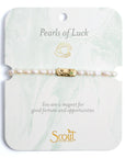 Pearl Affirmation Bracelet | Luck/Gold