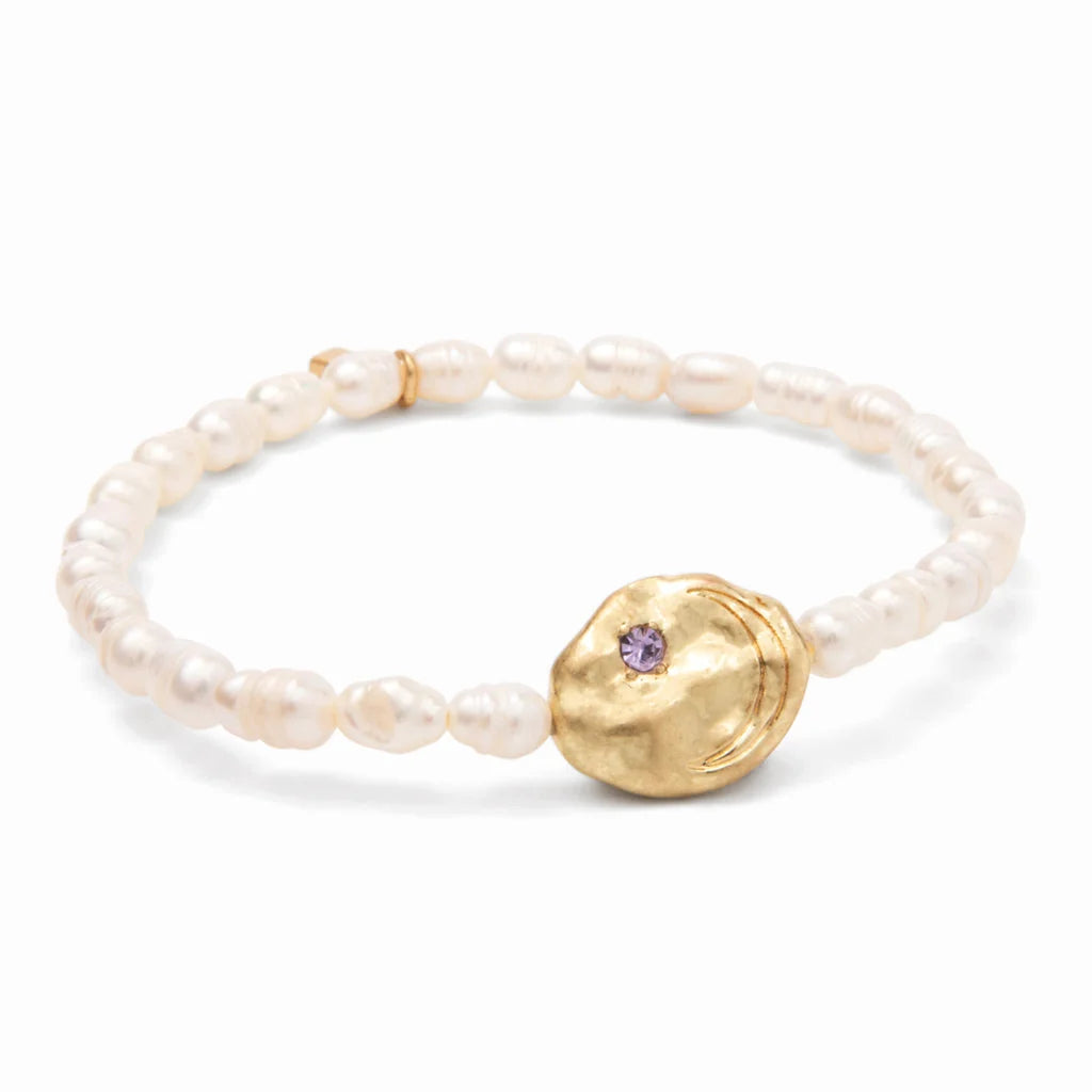 Pearl Affirmation Bracelet | Protection/Gold