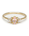 Petite Pink Morganite Diamond Ring