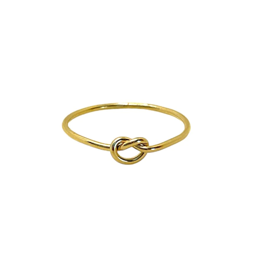 Knotted Stacking Ring | Gold