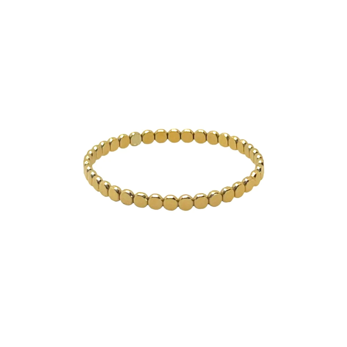 Beaded Stacking Ring | Gold