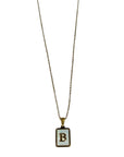 Mother of Pearl Letter Necklace