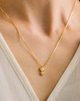 Puff Double Heart Necklace