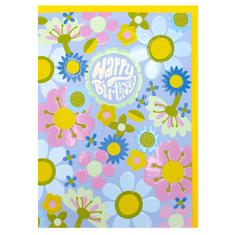 Birthday Blooms - Greeting Card