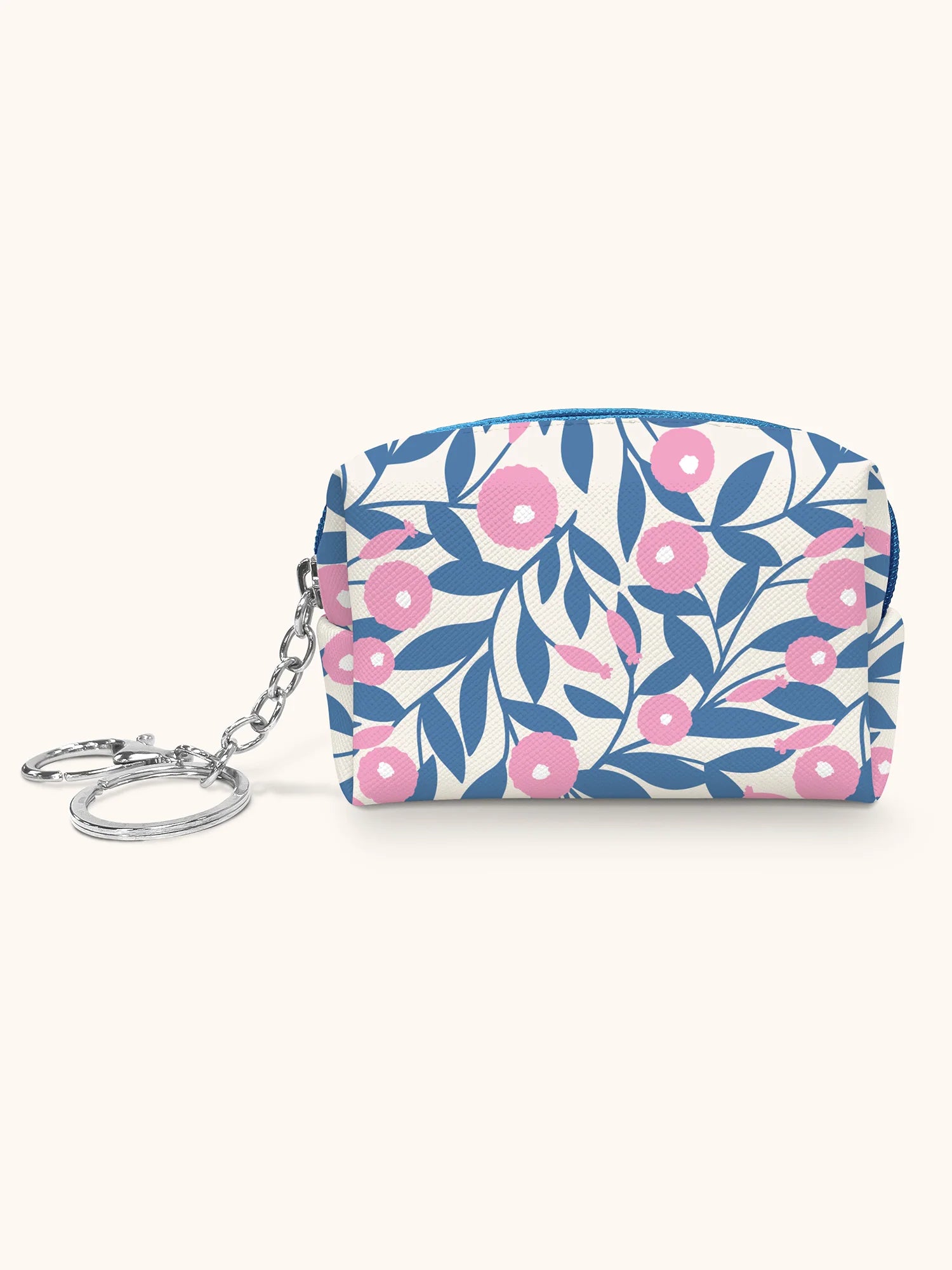 Key Chain Pouch: Blushing Dahlias