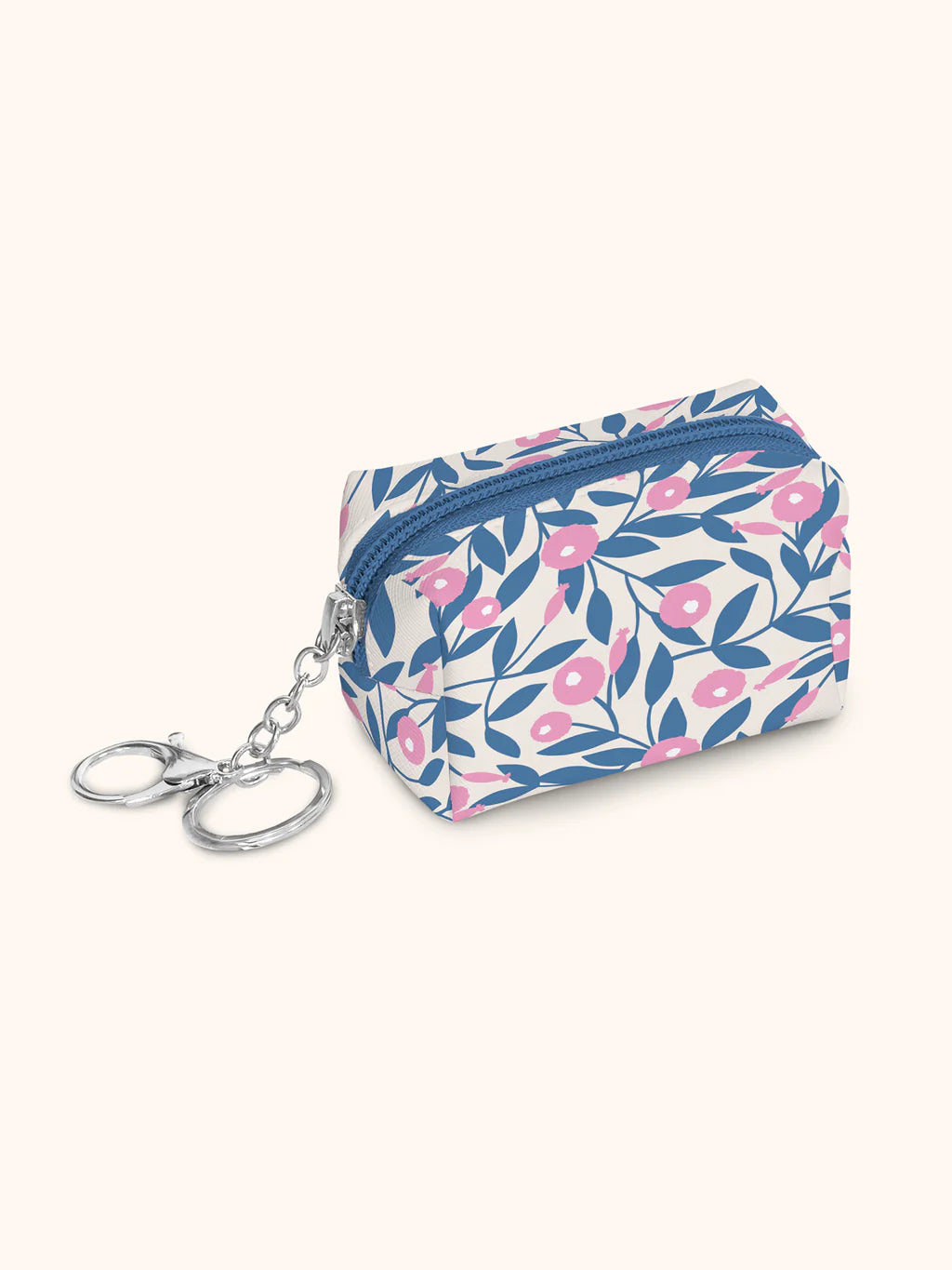 Key Chain Pouch: Blushing Dahlias