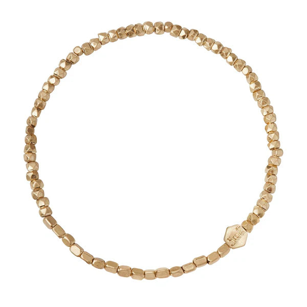 Mini Metal Stacking Bracelet | Gold
