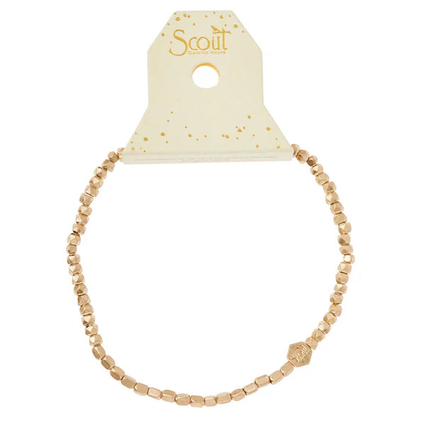 Mini Metal Stacking Bracelet | Gold