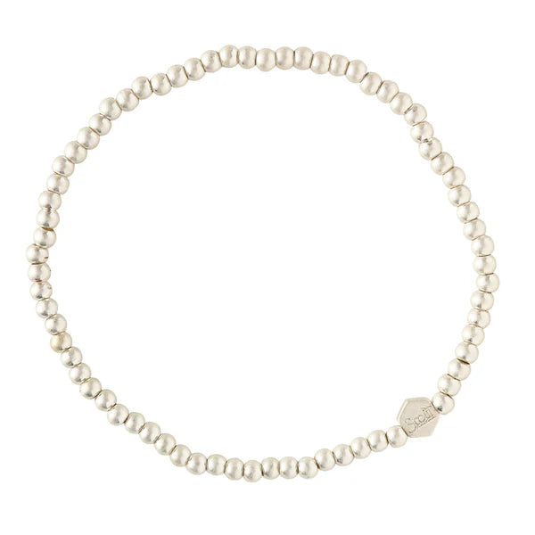 Mini Metal Stacking Bracelet - Ball Beads