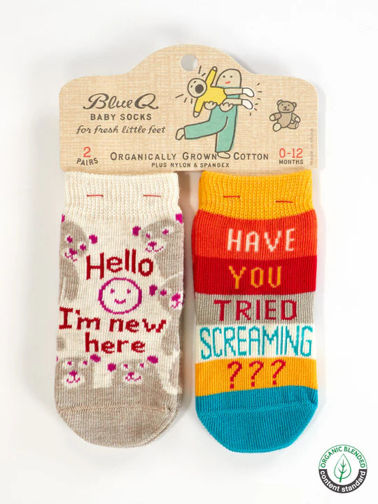 New Here/ Tried Screaming? Baby Socks