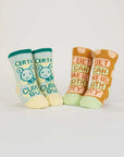Certified Cuddle Bug/I Bet I Can Make Us Both Cry Baby Socks