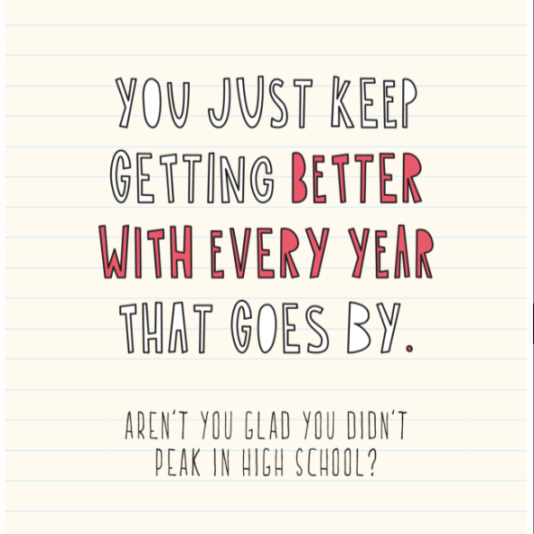 Peak In Highschool | Greeting Card
