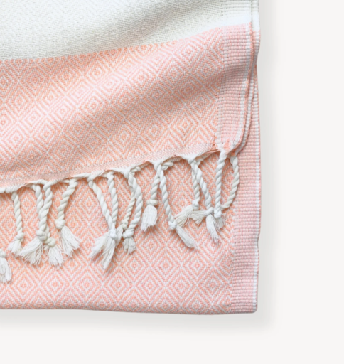Turkish Towel | Diamond: Grapefruit