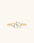 Toi et Moi Ring | White Topaz