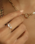 Toi et Moi Ring | White Topaz