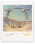 Mixed Media Bracelet | Inspiration: Red Adventurine/Gold