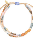 Mixed Media Bracelet | Inspiration: Red Adventurine/Gold