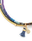 Miyuki Bracelet Trio | Dark Multi/Gold