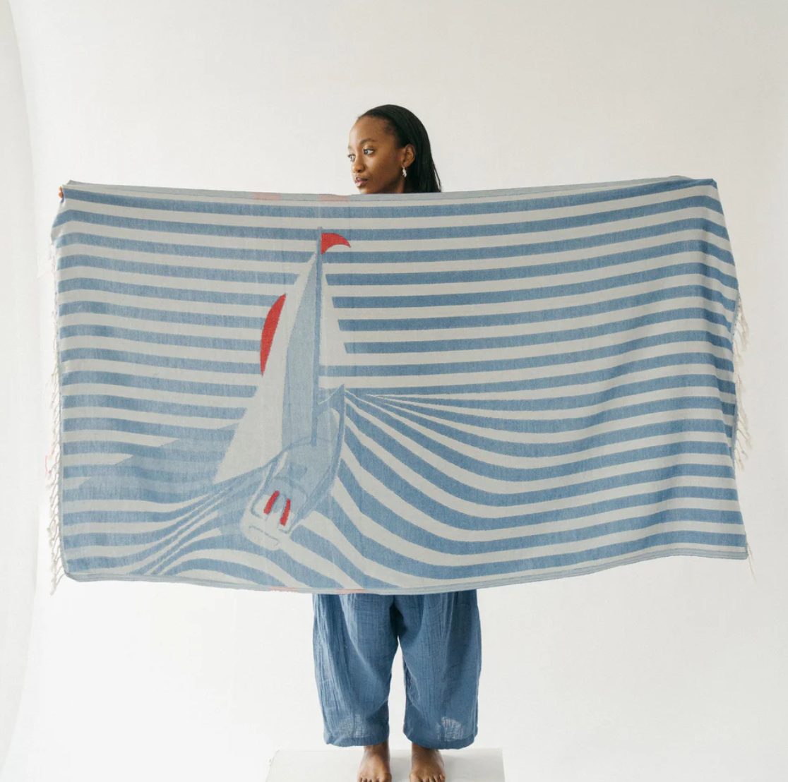 Turkish Towel: Sailboat