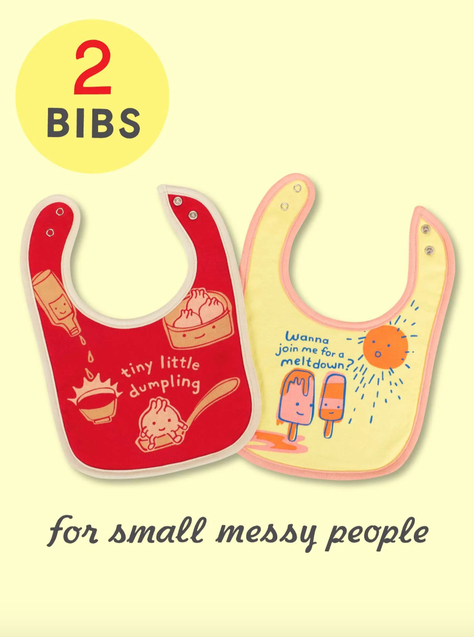 Dumpling/Meltdown Baby Bibs