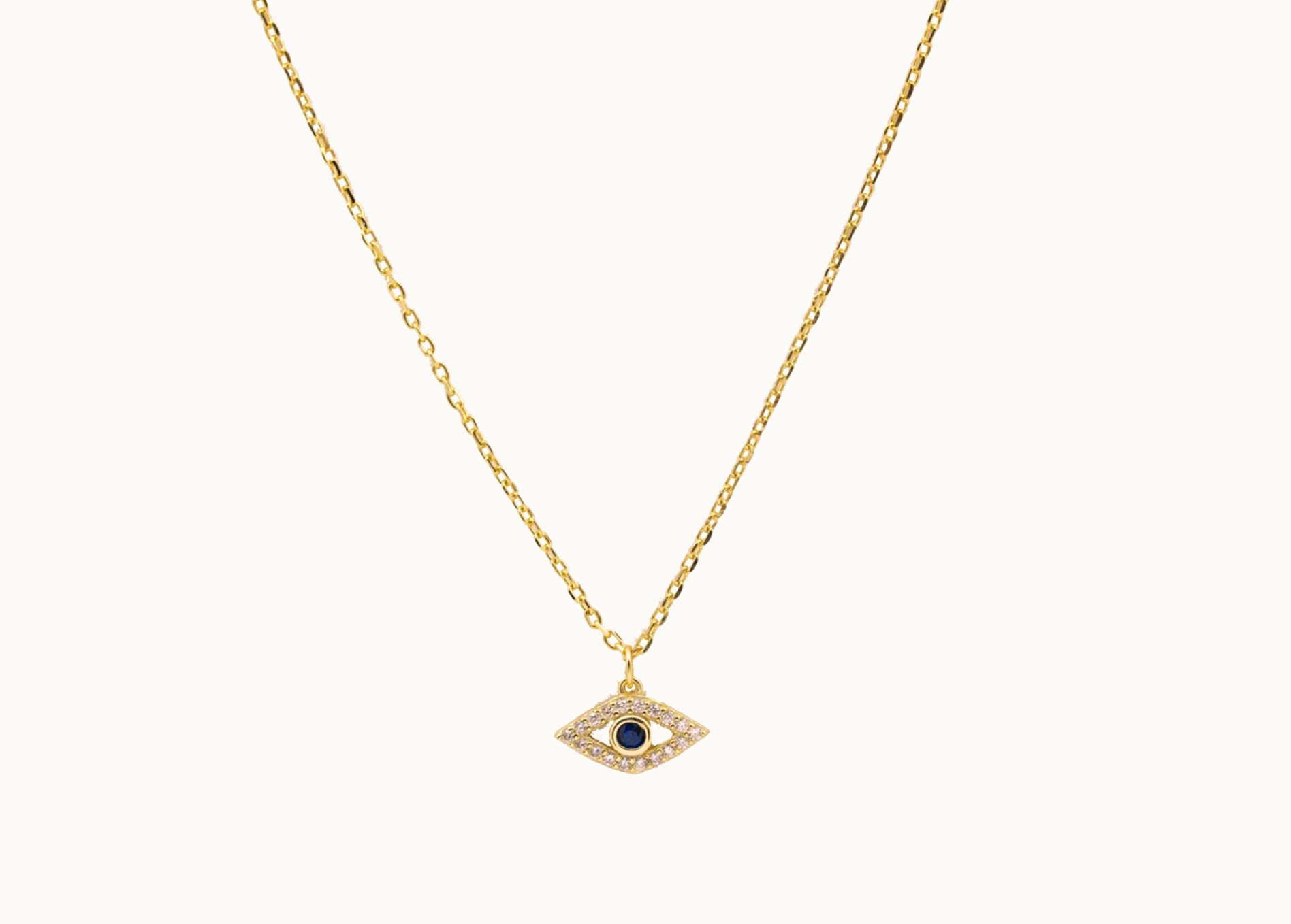 Pave Evil Eye Necklace