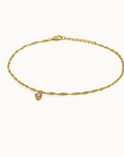 Pink Heart Anklet