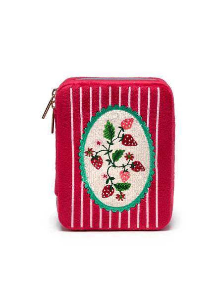 Velvet Jewelry Organizer - Strawberry