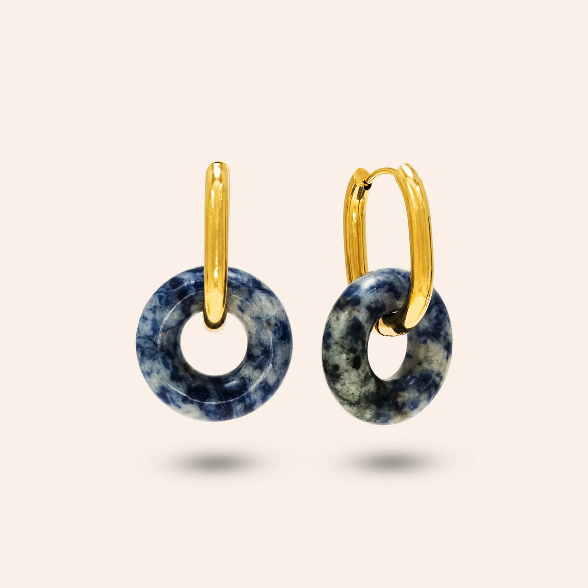 Thames Hoop Earrings | Blue