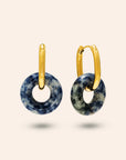 Thames Hoop Earrings | Blue