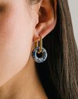 Thames Hoop Earrings | Blue