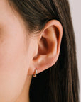 Tube Hoop Earrings - Silver