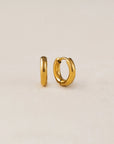 Tube Huggie Earrings - Gold