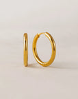 Tube Huggie Earrings - Gold