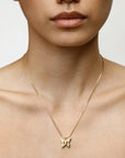 Butterfly Necklace: Gold