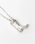 Cowboy Charm Necklace: Silver